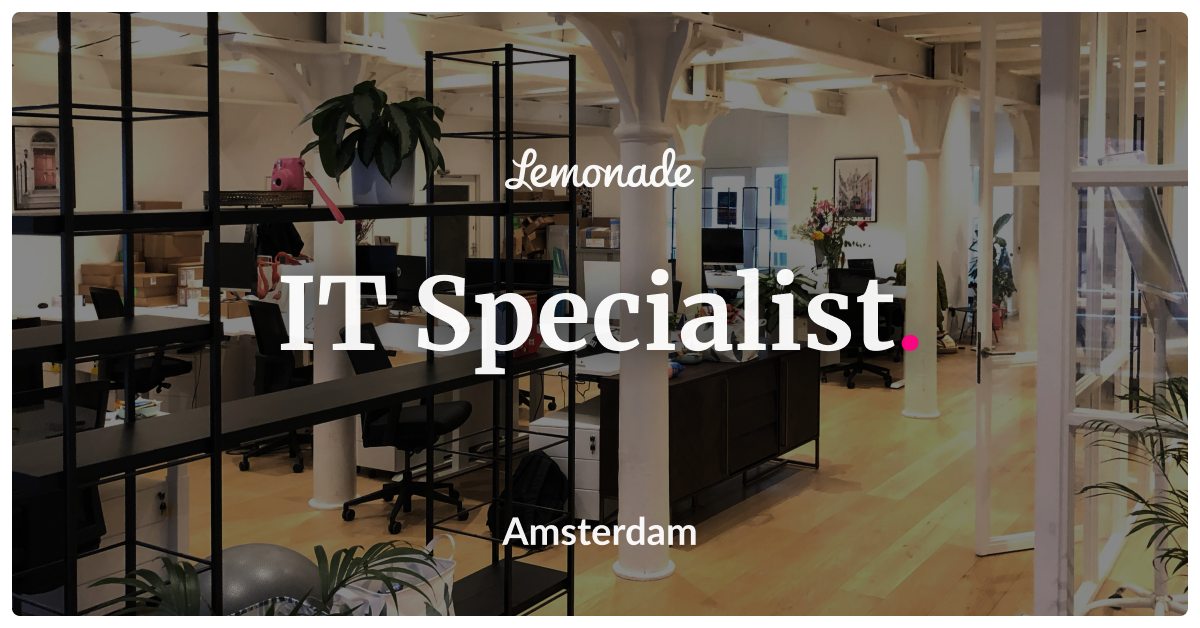 IT Specialist Lemonade Careers