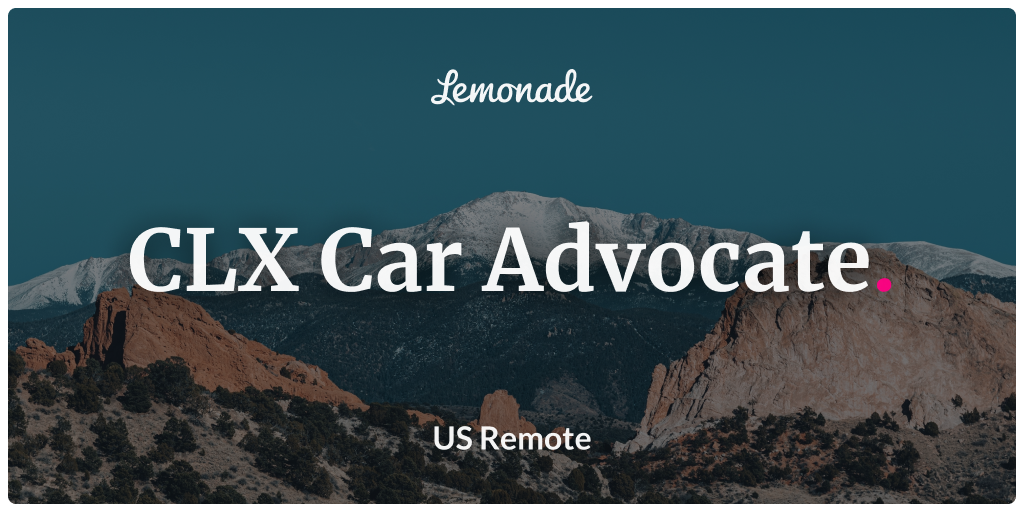 CLX Car Advocate Lemonade Careers